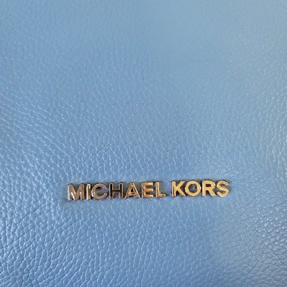 MICHAEL KORS Karson Hobo Shoulder Double Blue Tone Leather - Picture 3 of 16